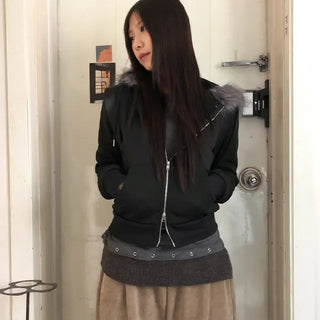 fur tuyu zipup