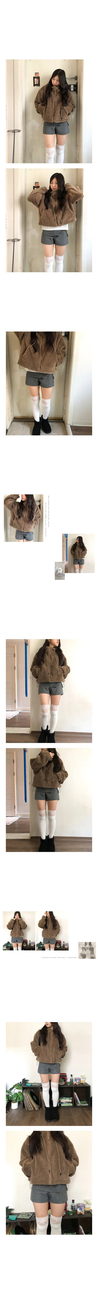 low button short pants