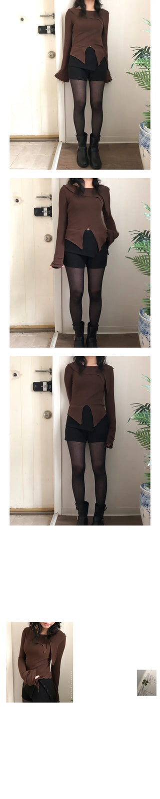 low button short pants