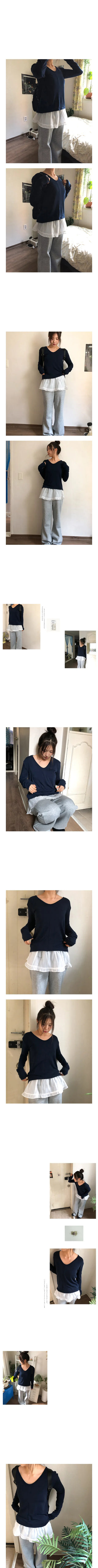 line fleece tee