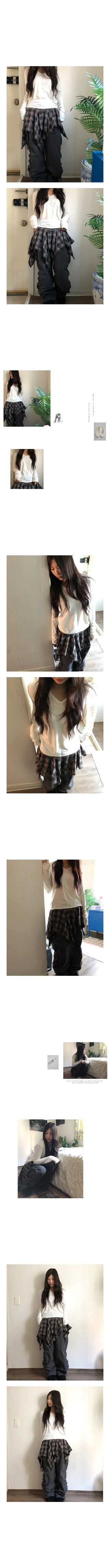 line fleece tee