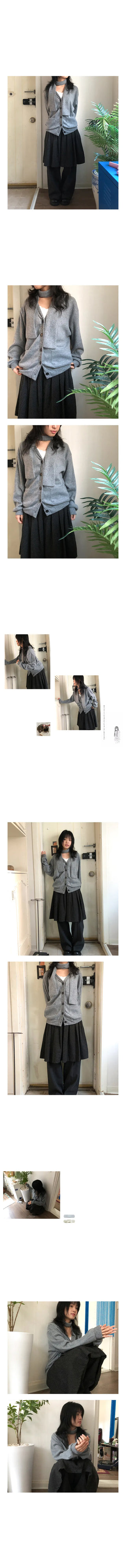 kuro muffler cardigan