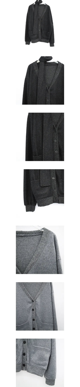 kuro muffler cardigan