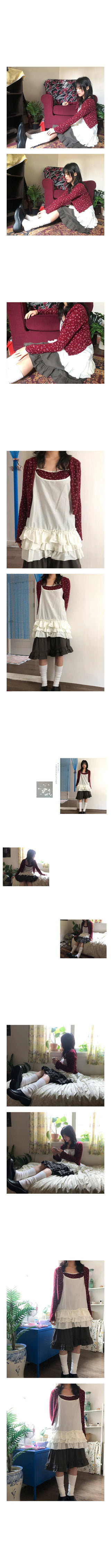 roro flower top cardigan