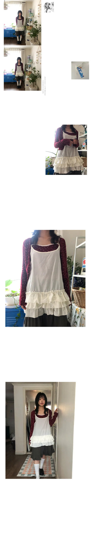 roro flower top cardigan