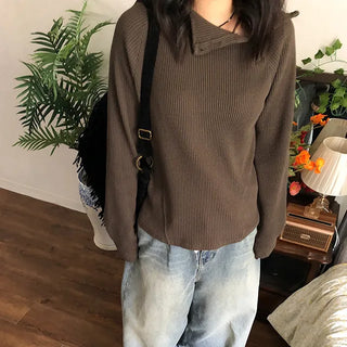 vintage waffle hood tee