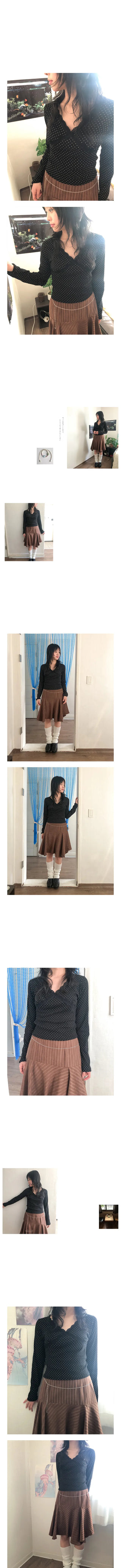 dot lace tee