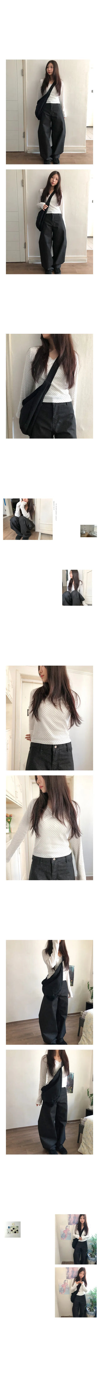 dot lace tee