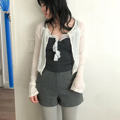 shamir lace top