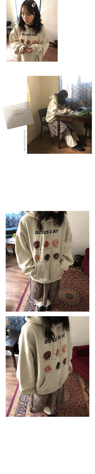 donut vintage hood tee