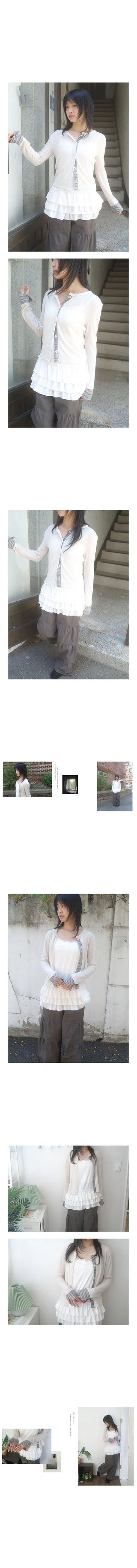 aseli check cardigan