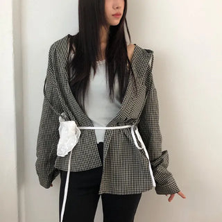 lace classic up vintage top