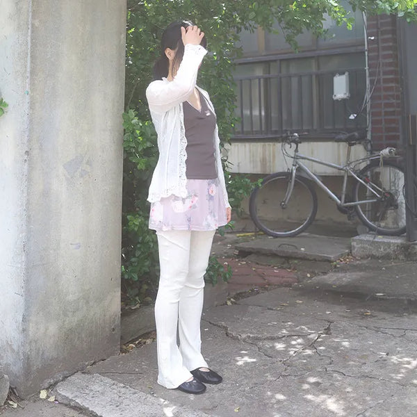 ameoto shirring flat