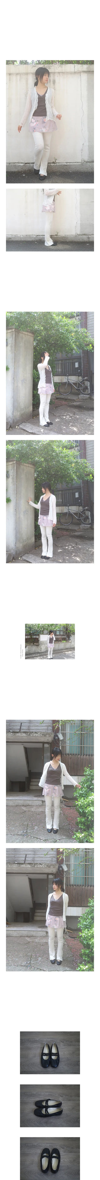 ameoto shirring flat