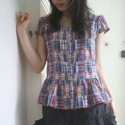 check rarue blouse