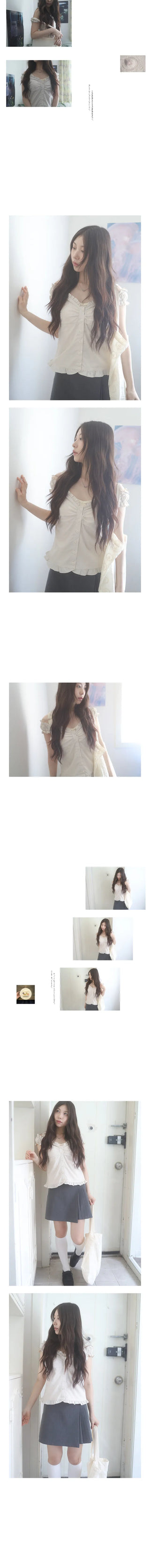 usurai frill blouse