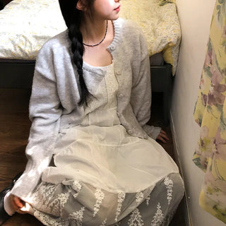 sasun button knit cardigan