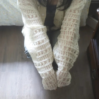 kumi net cardigan