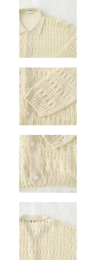 kumi net cardigan