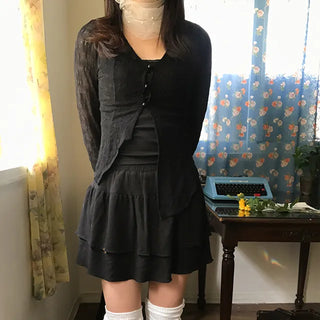 cheery lace cardigan