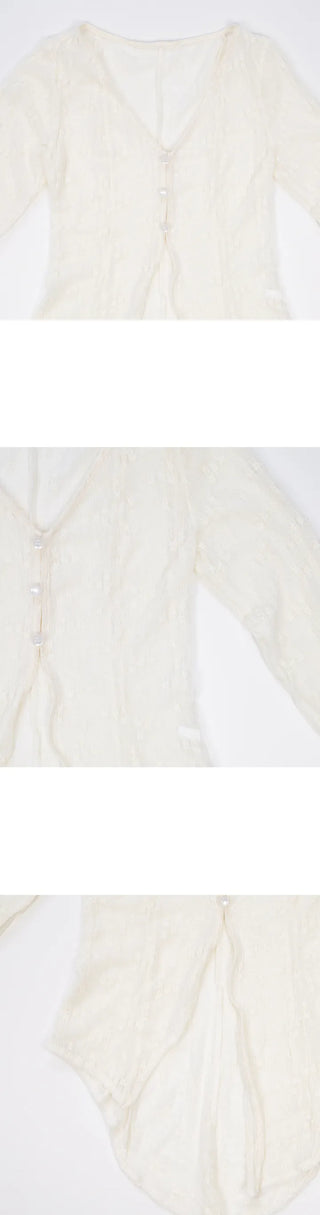 cheery lace cardigan