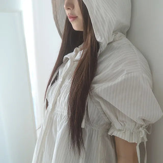 tenko string hood shirt