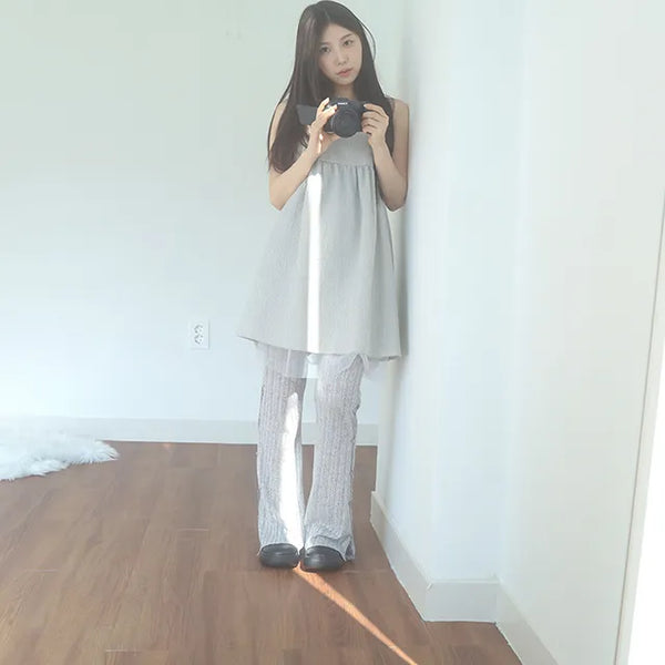 ribbon shio check dress