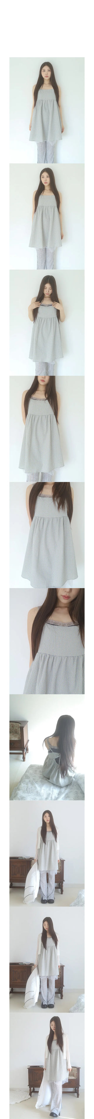 ribbon shio check dress