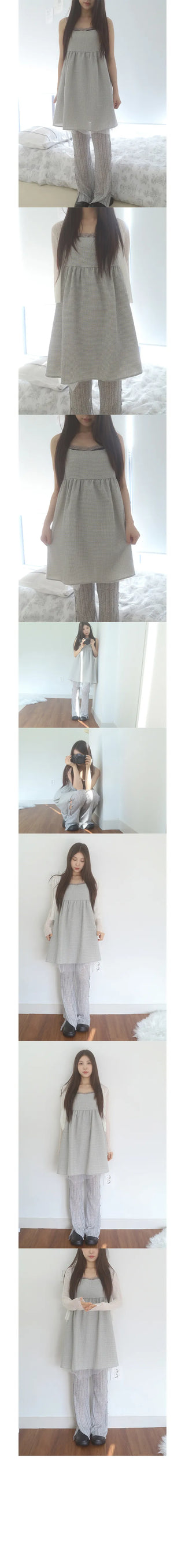 ribbon shio check dress