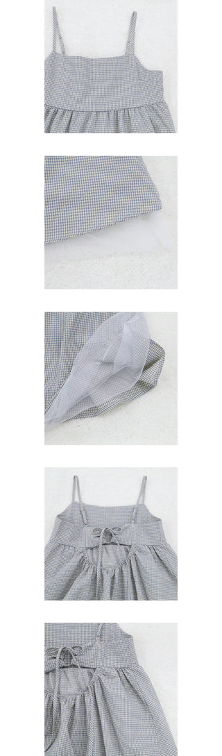 ribbon shio check dress