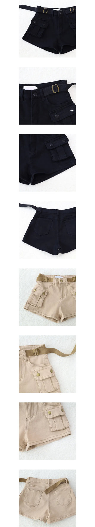 punny belt cargo pants