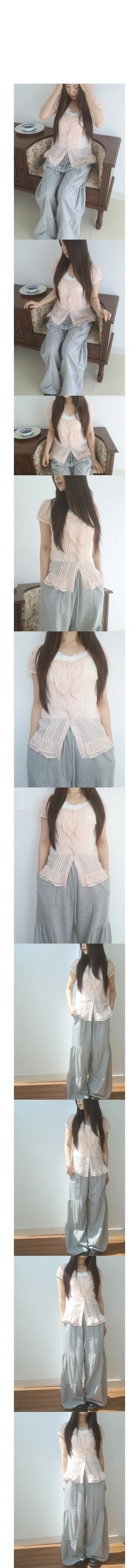 minka frill blouse