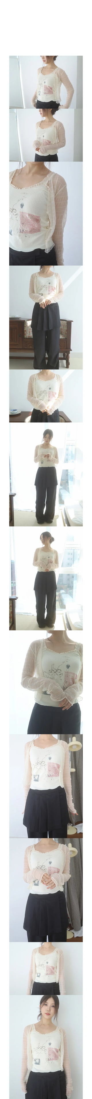 rakugaki lace top