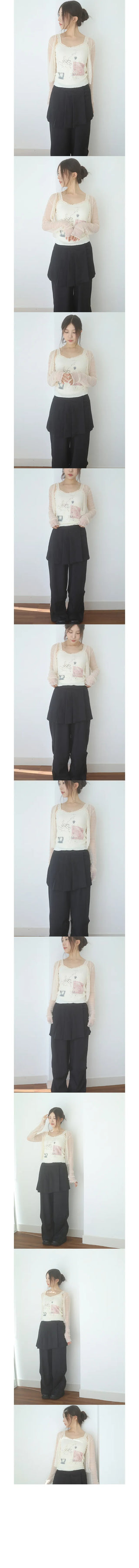 rakugaki lace top