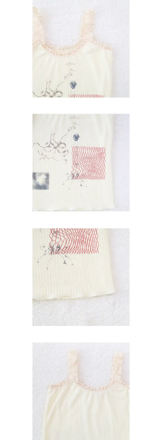 rakugaki lace top