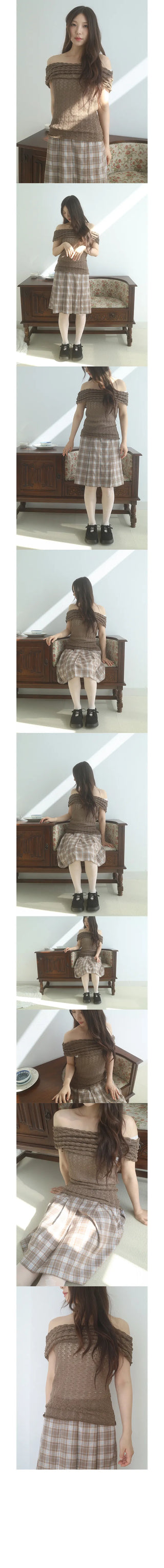 dona off-shoulder knit