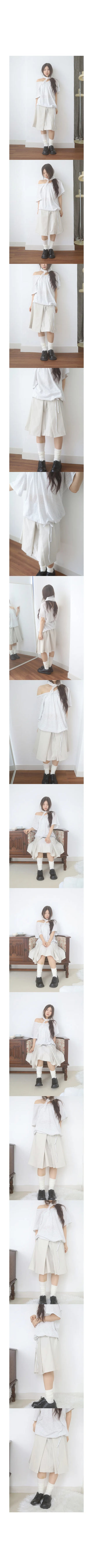 nohara pintuck skirt