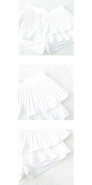 airy pleats skirt pants