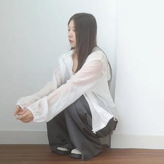 frill hood windbreaker