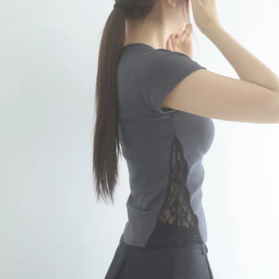 bara lace tee