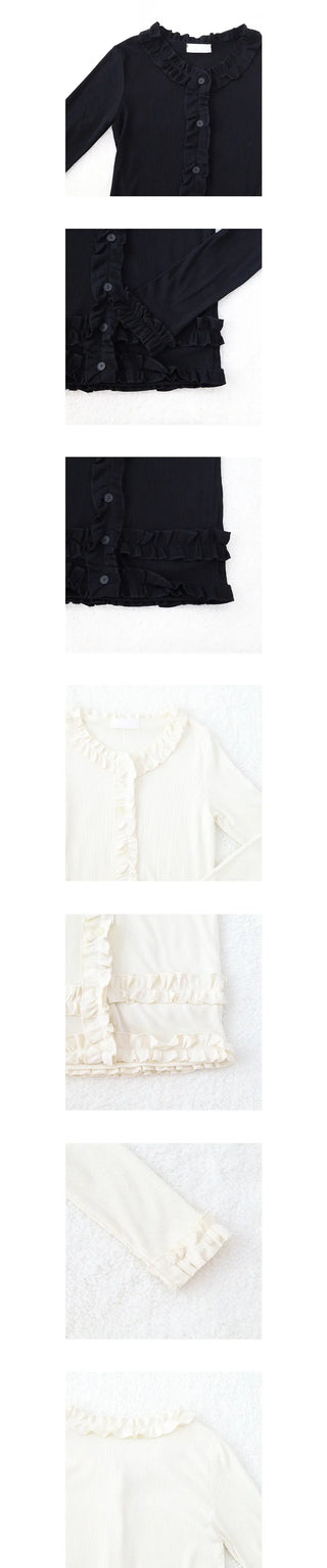 kasumi frill cardigan