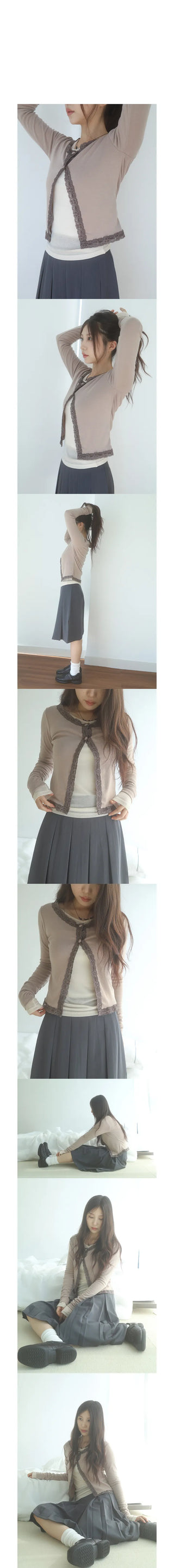dasuto lace cardigan