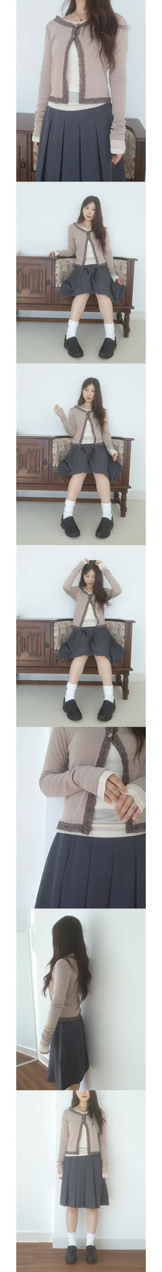 dasuto lace cardigan