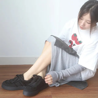 tassel string sneakers