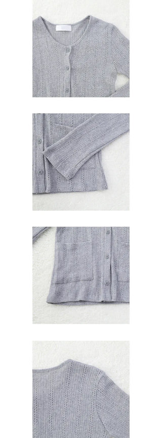 pocket punching cardigan