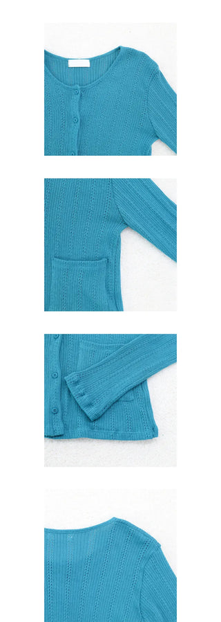 pocket punching cardigan