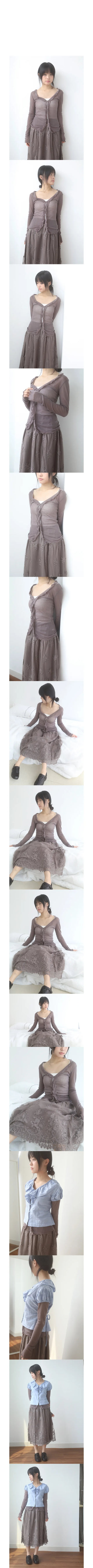 lufu button cardigan