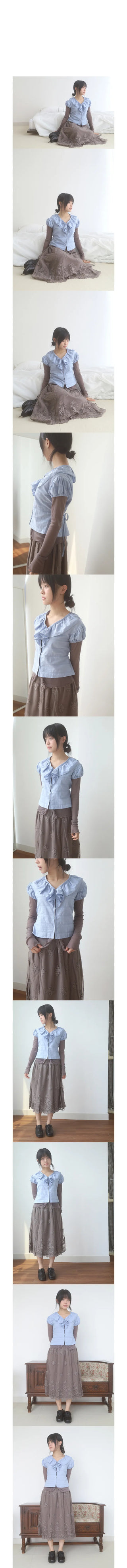 sol puff blouse