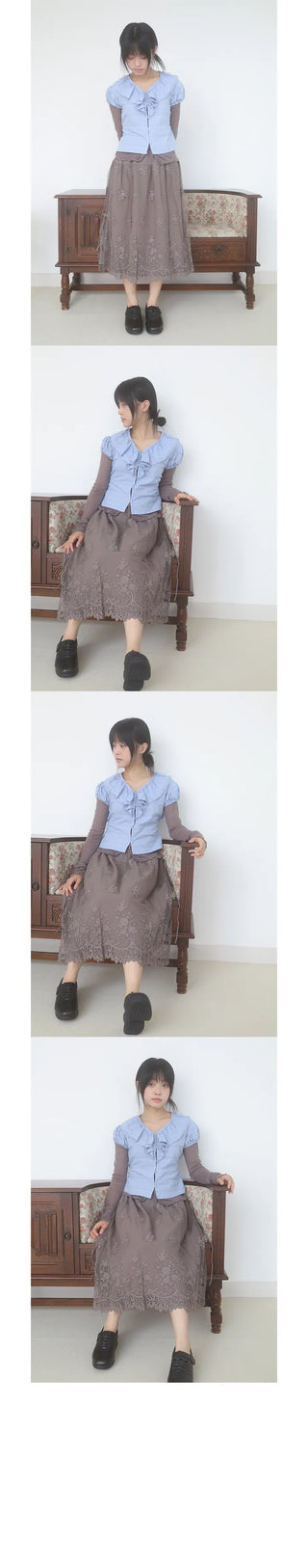 sol puff blouse