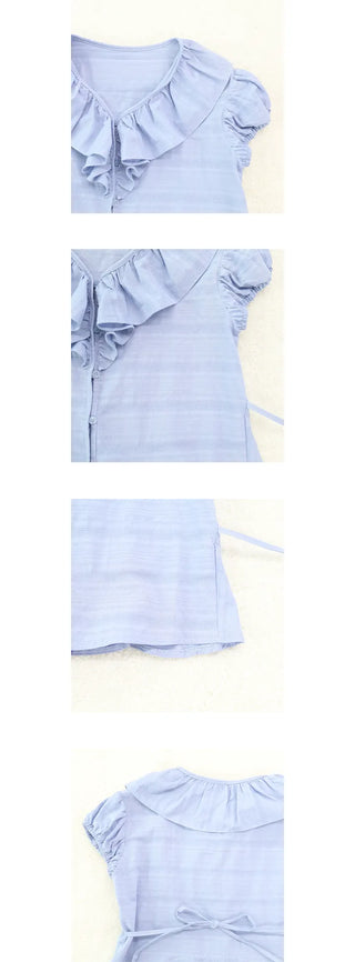 sol puff blouse